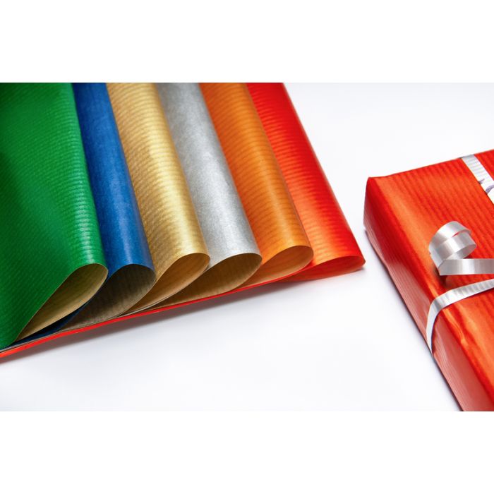 GOLD WRAPPING PAPER BROWN INTERNAL 70X100CM - 5KG