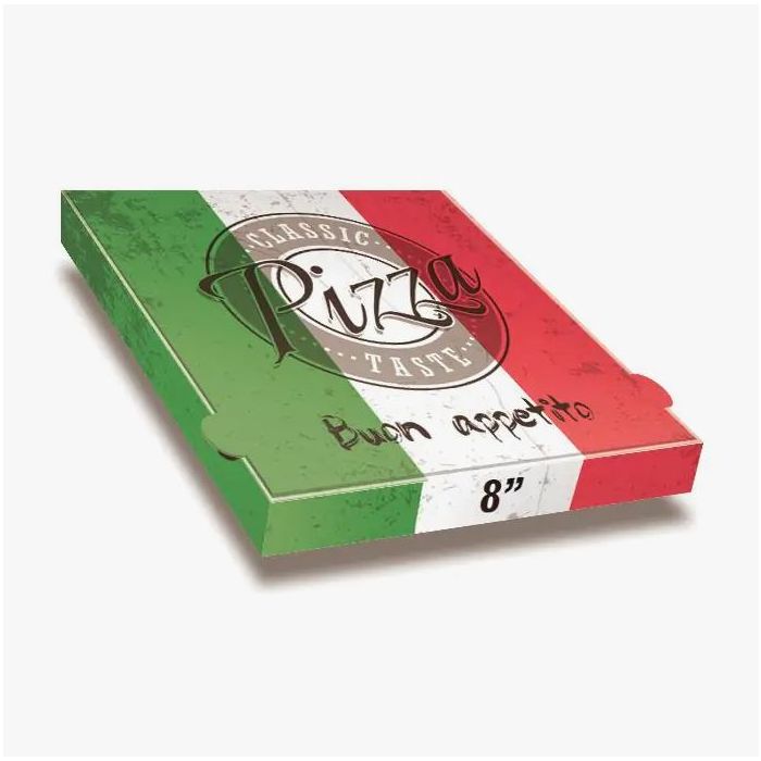Pizza Box Italia - 20x20x5cm - 8inch - 100 pz