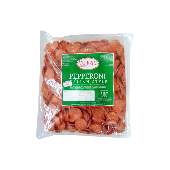 Salsiccia Affettata Piccante 2KG  Spicy Sliced Pepperoni Sausage - VALERIO