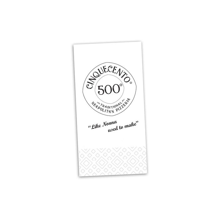 CINQUECENTO - Napkin White - 1col - 8Fold - 2ply - 40cm - 2000