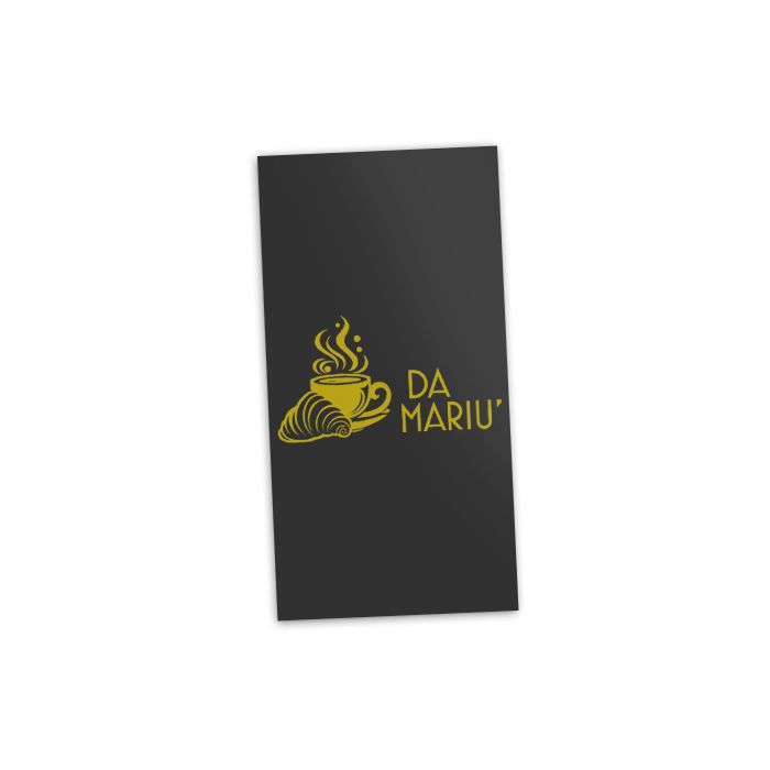 DA MARIU - Black Napkins - 3ply - 8Fold - 40cm