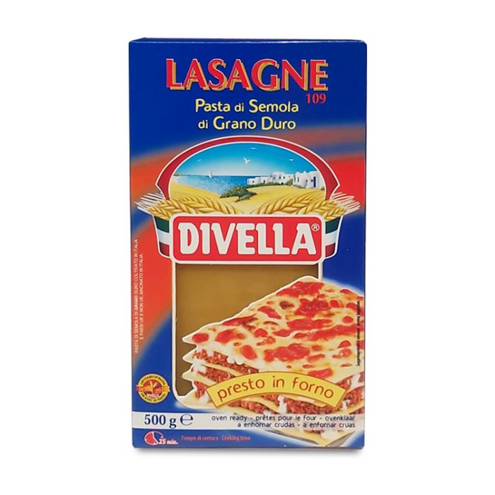 DIVELLA - Lasagna Durum Wheat Flour - 12x500gr