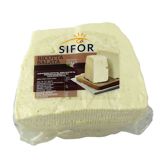 SIFOR - Salted Ricotta_ Ricotta Salata - Price per kg - (Approx 0.45kg)