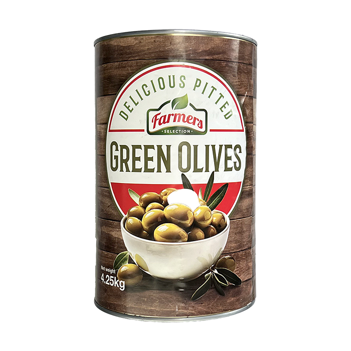 PITTED GREEN OLIVES