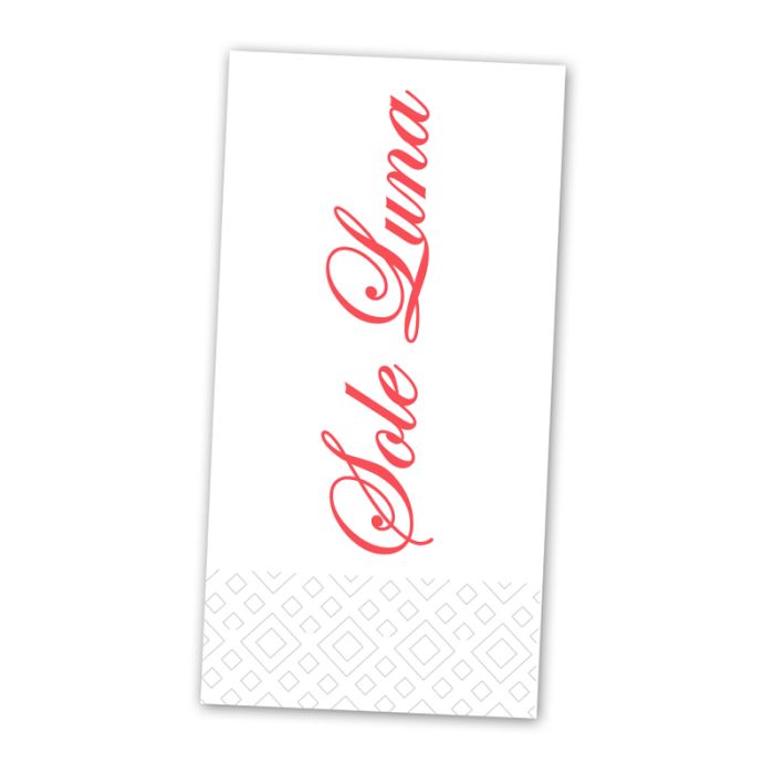 SOLE E LUNA Napkin White - 1col - 8Fold - 2Ply - 40cm - 2000
