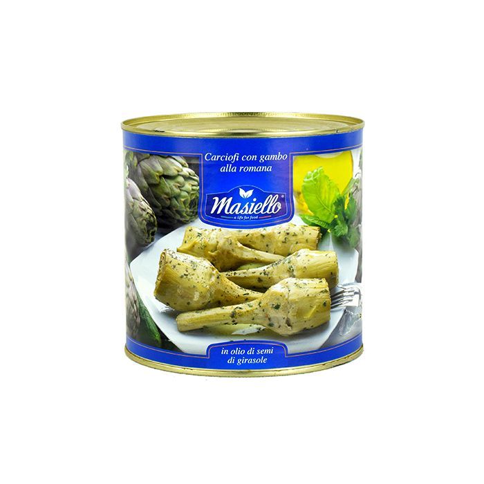 AK OLIVE GARDEN DEAL - CARCIOFI GAMBO ROMANA IN OLIO - 2650ML TIN - MASIELLO