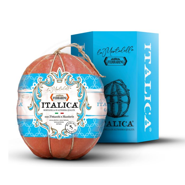 FERRARINI - Mortadella Italica Pistacchio & Almond 12kg Approx - Price x kg