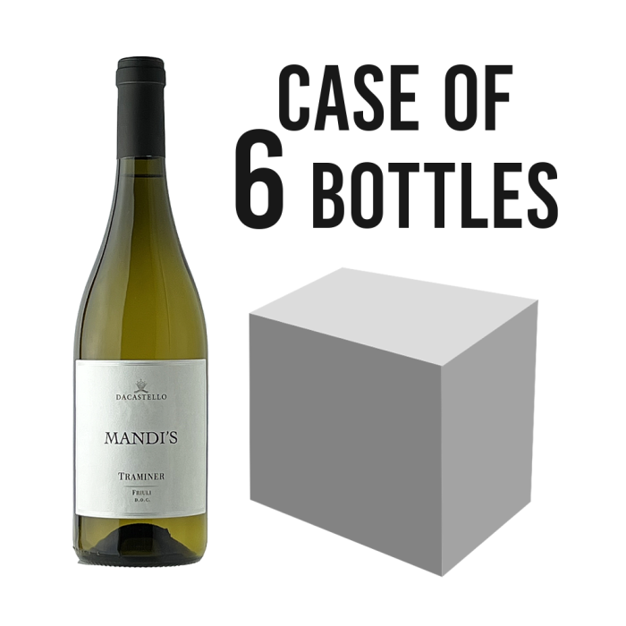 DA CASTELLO - Traminer Friuli MANDI'S D.O.C - 6x75cl