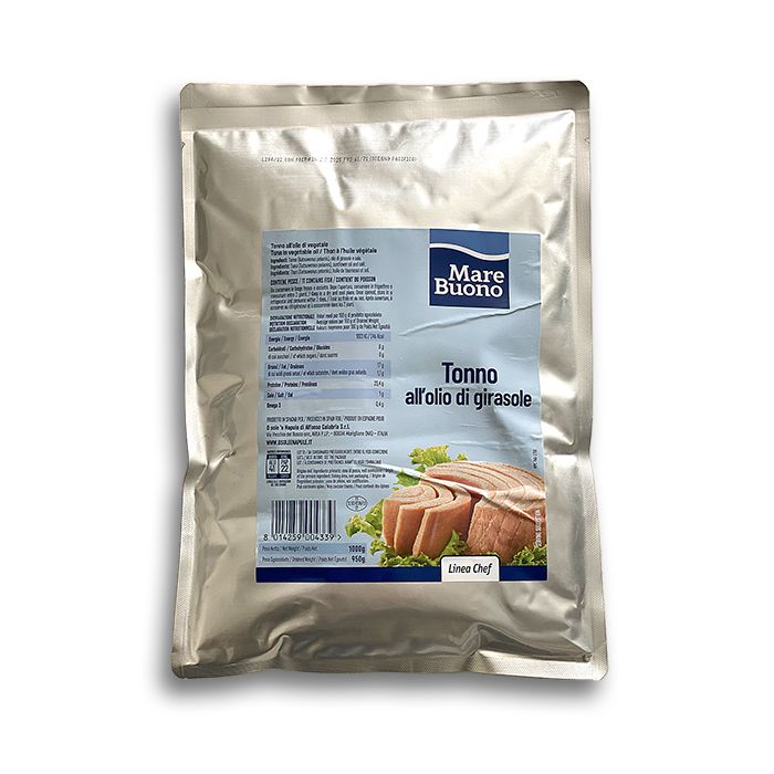 MARE BUONO - Tuna Flakes In Sunflower oil in Pouch - 1kg