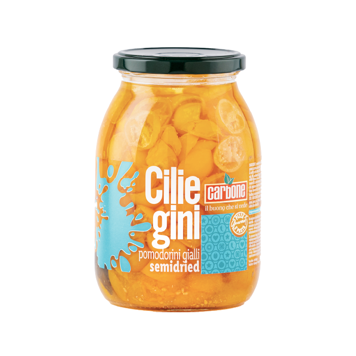 SEMI-DRIED YELLOW CHERRY TOMATOES IN SUNFLOWER OIL