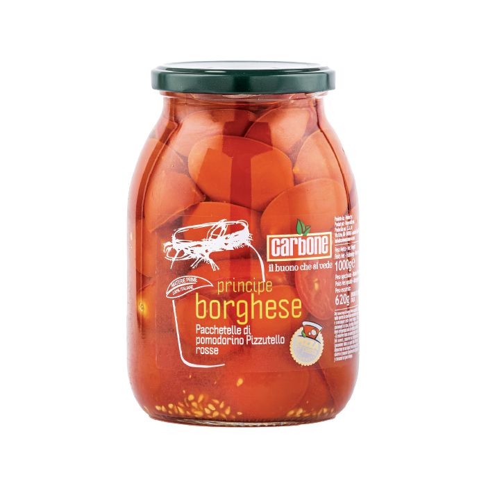 CARBONE - Piennolo a Pacchetelle *Principe Borghese* Halves in Water - 1062ml