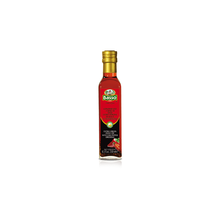 BASSO - Chilli Extra Virgin Olive oil_ EVO al Peperoncino - 250ml