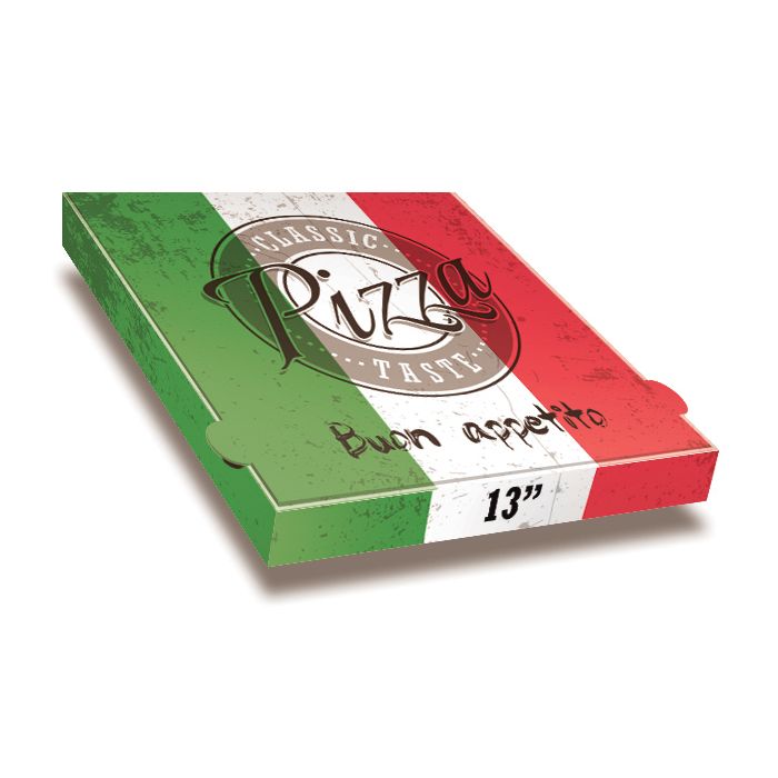 Pizza Box Italia - 33x33x4cm - 13Inch- 100pcs