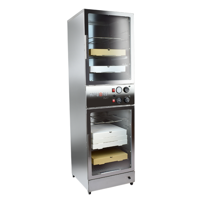 Duo waiting for collection pizza warmer