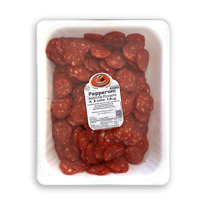 SPICY PEPPERONI NAPOLI SAUSAGE SLICED