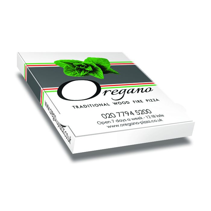 OREGANO - Pizza Box - 3col - 32x32x4 - 12.5x12.5x1.5 - 100 pz