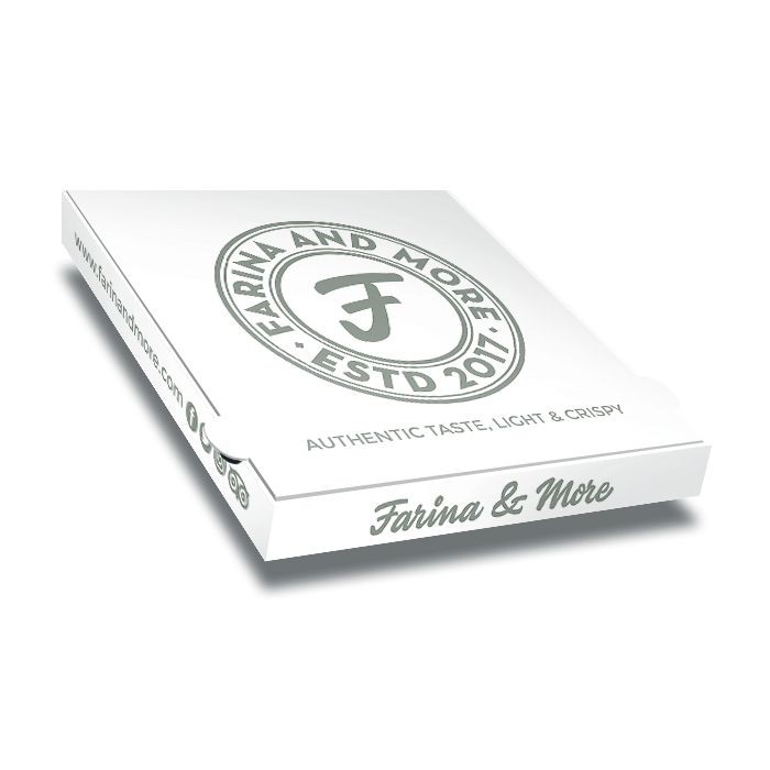 FARINA & MORE - Pizza Box White Paper - 1col - 32x32x4 - 12inch - 100pz