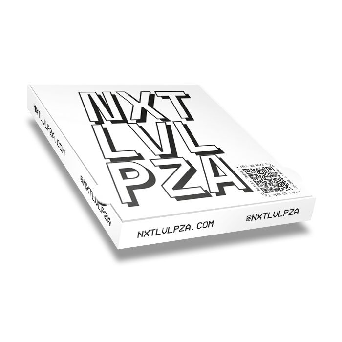 NEXT LEVEL - Pizza Box White Paper - 1col - 31x31x4 - 12x12x1.5inch - 100 pz