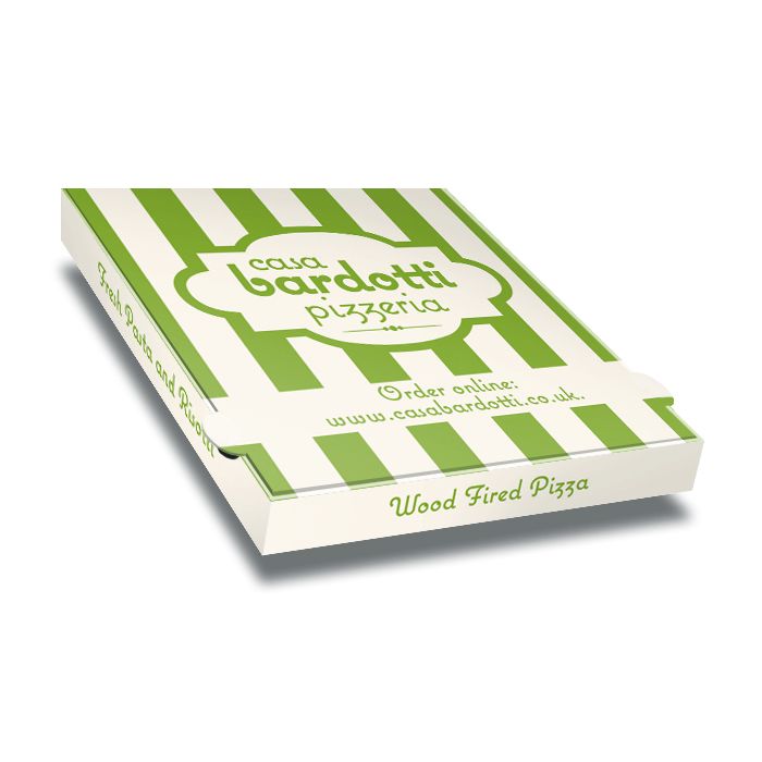 CASA BARDOTTI - Pizza Box White Paper - 2col - 32x32x4  12inch - 100pz