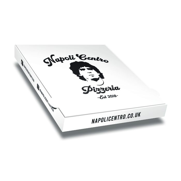 NAPOLI CENTRO - Pizza Boxes White Paper - 32x32x4 - 12.5x12.5x1.5inch - 100 pz