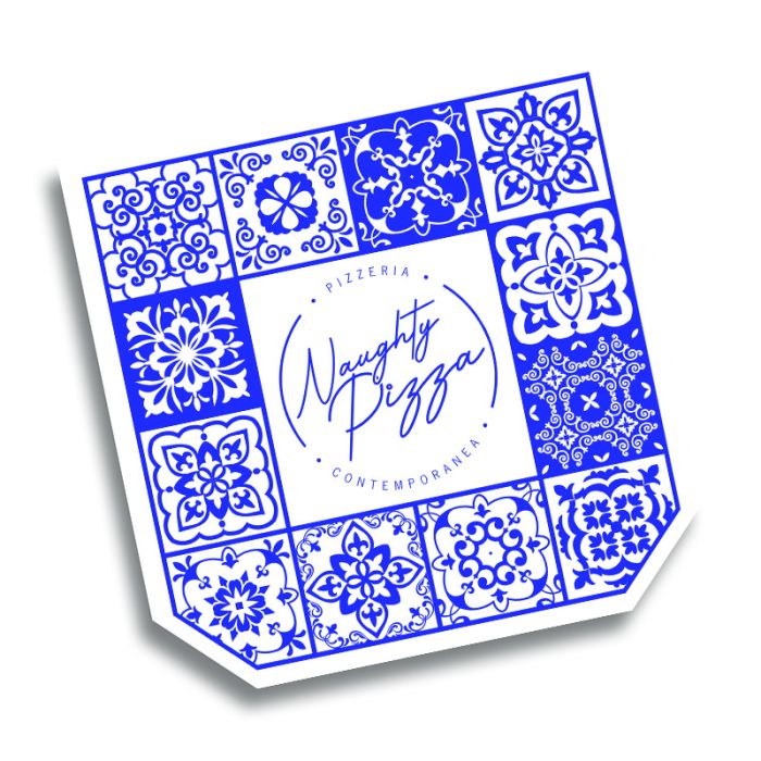 NAUGHTY PIZZA - Pizza Box White Paper (TR) - 1col - 29x29x3 - 11.5inch - 100pz