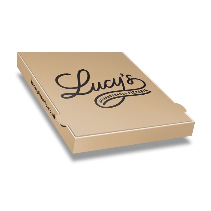 LUCY - Pizza Box Brown Paper - 1col - 32x32x4 - 12inch - 100pz