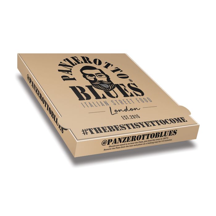PANZEROTTO - Pizza Box Brown Paper - 32x32x4 - 100pz