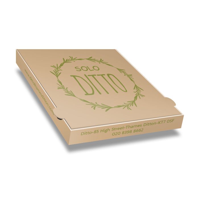 DITTO - Pizza Box Brown Paper - 1col - 28x28x4 - 11inch - 100pz