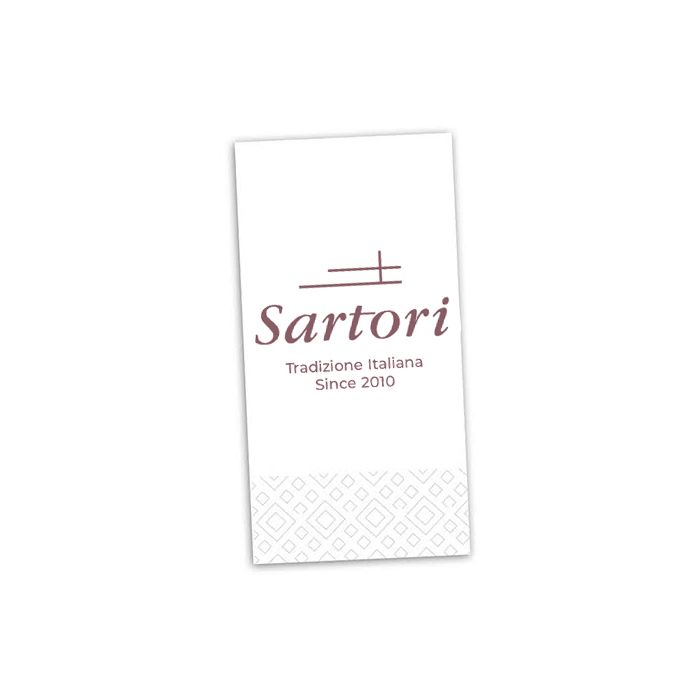 SARTORI Tablin White Napkins - 8fold - 40cm