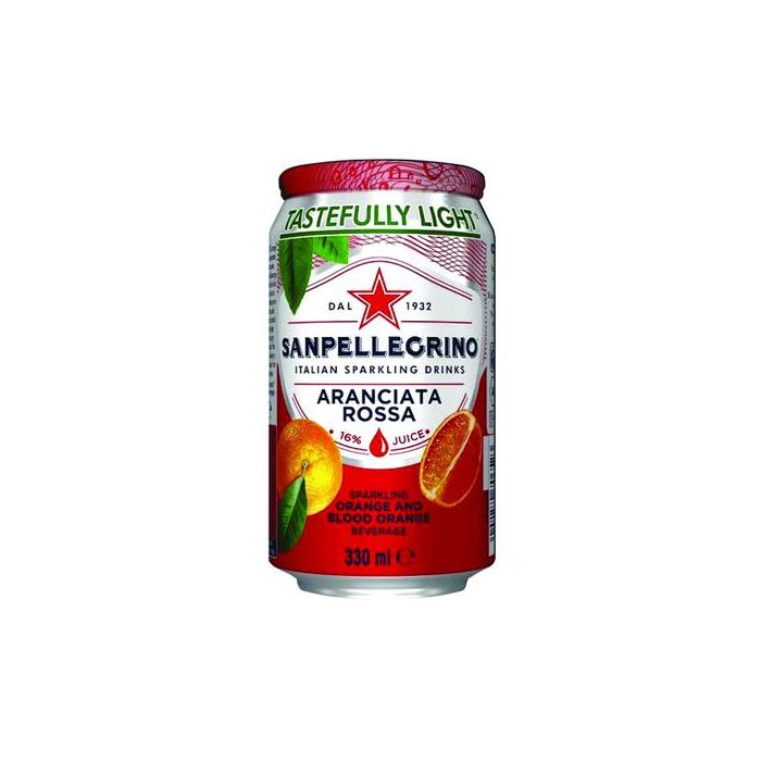 SAN PELLEGRINO - Can - Aranciata Blood Orange - 24x330ml