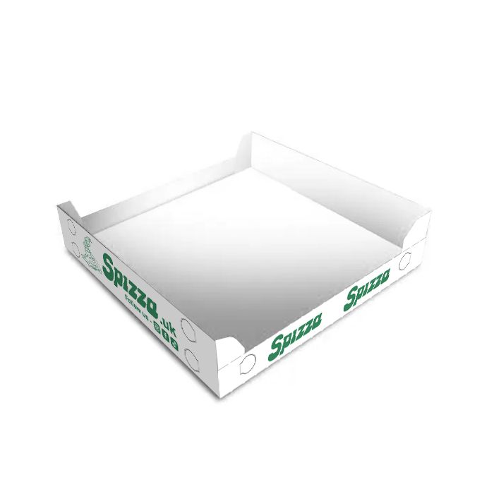 SPIZZA PIZZA CUBO - Pizza Box White Paper - 1col - 29.5x29.5x3 - 200 pz