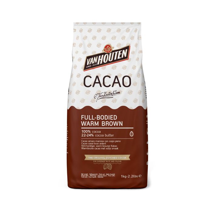 VAN HOUTEN - Cocoa Powder 100% - 22-24% Cocoa Butter - 1kg