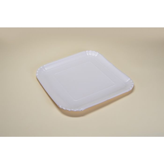 PAPER SQUARE PLATE  24X24 - 100PZ