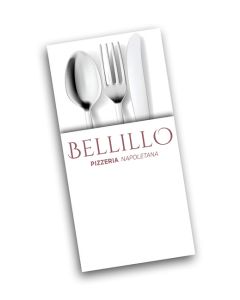 BELLILLO Napkin Tablin White Pop In - 1col - 8Fold - 40cm - 500