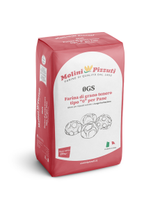 MOLINI PIZZUTI Farina Di Grano Tenero Tipo 0 Per Pane OGS - 25kg