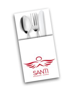 Napkins Tablin White (SANTI ) 40cm & 8fold - 500pcs