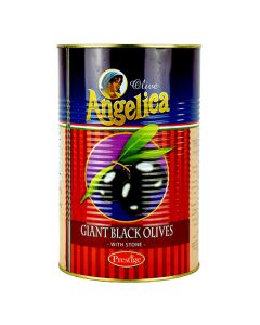 ANGELICA - Stone - Whole Giant Black Olives - 4.1kg - Tin