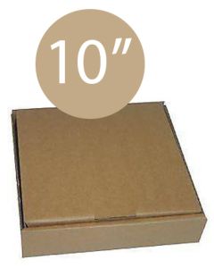 Pizza Box Plain Brown - 26x26x4 - 10x10x1.5 - 100 pz