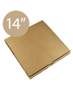 Pizza Box Plain Brown - 36x36x4 - 14x14x1.5 - 100 pz
