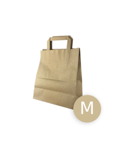 Carrier Bags Medium Brown Paper - 220x100x280 - 250pz