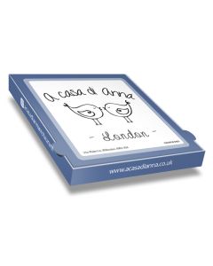 CASA DI ANNA - Pizza Box White Paper - 2col - 32x32x4 - 12.5x12.5x1.5 - 100 pz