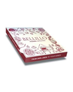 BELLILLO - Pizza Box Gloss Finish - 1col - 13x13x1.5inch - 50 pz