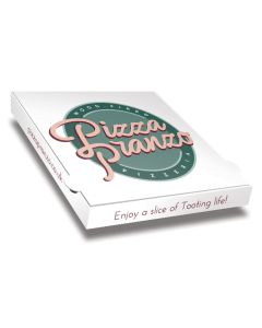 PIZZA PRANZO - Pizza Box White Paper - 3col - 32x32x4 - 12inch - 100pz