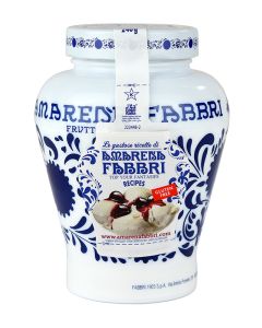 FABBRI - Amarena Black Cherries in Syrup - 600g Ceramic Jar