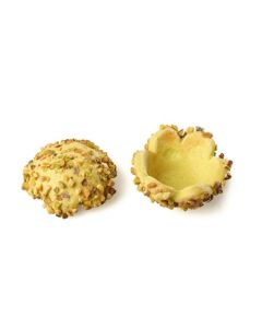 TEDESCO - Micro Shortcrust Cups Pistachio Granulate 3.9 cm (ø) x 3 cm (h) - Approx 150 Pieces