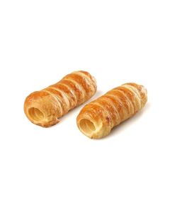 TEDESCO - Large 2 holes Puff Pastry Cannoli 5 cm (ø) x 13 cm (h) - Approx 60 Pieces