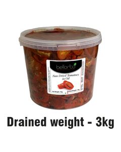 Sundried Tomatoes in Sunflower Oil  3.000gr - DELI MED "Pomodori Secchi in olio"