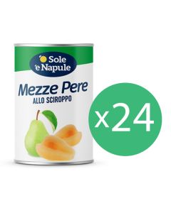O SOLE E NAPULE - Pears in Syrup - 12 x 410 gr