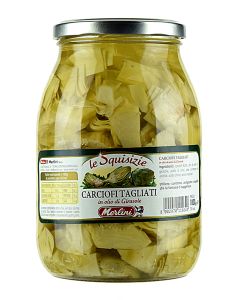 MERLINI - Le Squsizie Artichoke Quarters in Oil - 1kg