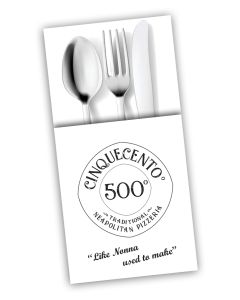 CINQUECENTO - Napkin Tablin White Pop In - 1col - 8Fold - 40cm - 500